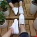  کفش کتونی اسپرت ونس مدل  suptme سفید صورتی