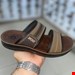 صندل طبی مردانه پسرانه دوبند قهوه ای روشن مشکی