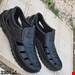  کفش تابستانه و طبی مردانه مدل جدید رنگ مشکی زیبا و راحت کد 2354