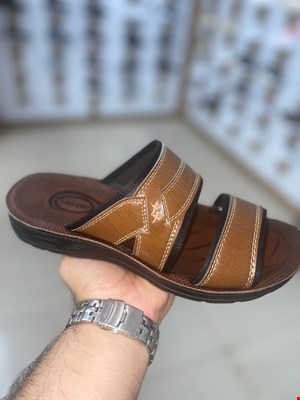 صندل طبی مردانه پسرانه دوبندترکیبی قهوه ای مشکی